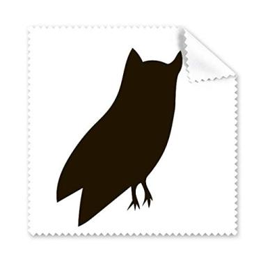 Imagem de Pano de limpeza de animais coruja preta limpador de óculos 5 peças