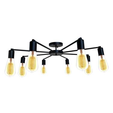 Imagem de Plafon Lumix LN1005 Preto E27 Bivolt