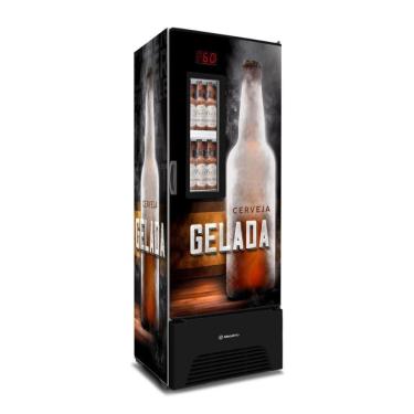 Imagem de Visa Cooler 127V Cervejeira Porta Com Visor 497 Litros Adesivada Gelada VN50AF Optima - Metalfrio