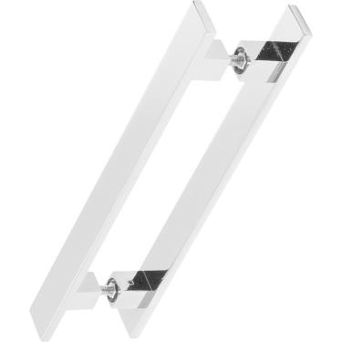 Imagem de Puxador De Porta Pivotante Barra Chata Duplo Cromado 1.50mt
