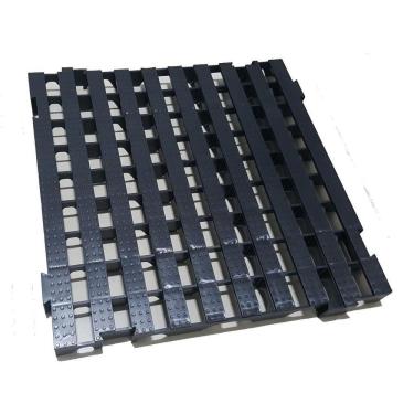 Imagem de Pallet Palete Estrado Plástico 50X50Cm Preto 2Pcs