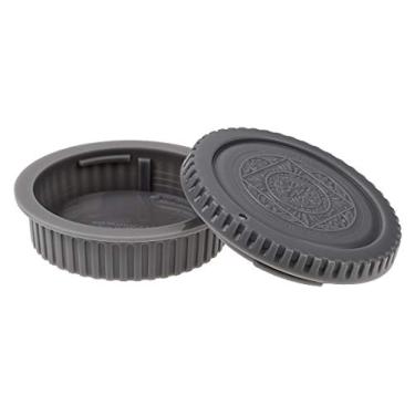 Imagem de Conjunto de tampa de lente traseira e corpo da câmera Fotodiox Designer compatível com todas as câmeras e lentes Canon EOS EF/EF-s - cinza