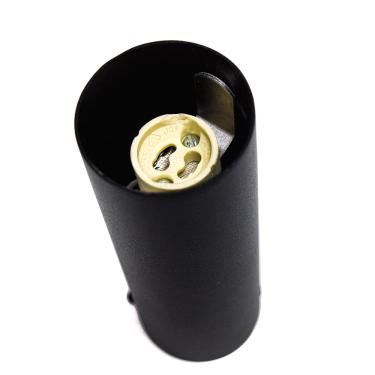 Imagem de Plafon Sobrepor Tubo Redondo 5x15CM Para 1 Dic.Gu10 Ref.Pf210 – Belly Lustres | Preto