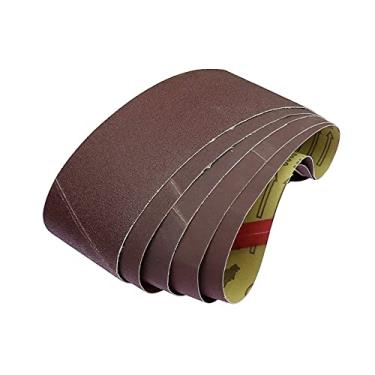 Imagem de 10 peças 610 * 100mm Correias de lixamento abrasivas 24quot;*4quot; P40 - P1200 para lixadeira de metal macio madeira 9400, mensagem para 10 peças, 610x100mm