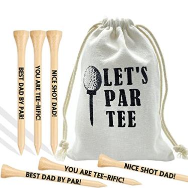 Imagem de Presentes para homens, pacote com 36 camisetas de golfe de 3-1/4" com bolsa, camisetas duráveis de golfe de bambu, melhor pai por par, de Natal do filho, de aniversário de aniversário de aniversário de aniversário de aniversário de aniversário de meia filho, ideias de material de presente para homen