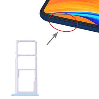 Imagem de HUANGYUNCHAO Acessórios telefônicos Bandeja de cartão SIM + Bandeja de cartão SIM + Bandeja de cartão micro SD para Huawei Y6s Substituição do telefone celular