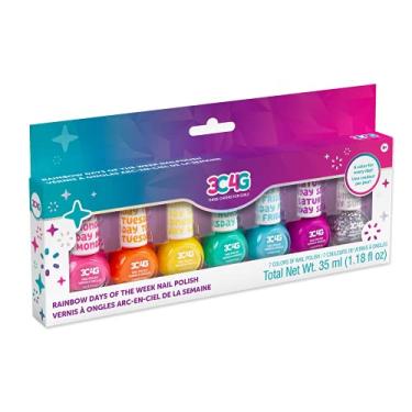 Imagem de 3C4G THREE CHEERS FOR GIRLS - Rainbow Bright Nail Polish Days of The Week - Nail Polish Set for Girls & Teens - Includes 7 Colors - Non-Toxic Nail Polish Kit for Kids Ages 8+