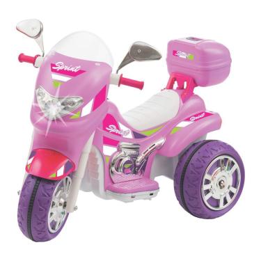 Imagem de Moto Biemme Sprint Turbo Pink 12v com Capacete