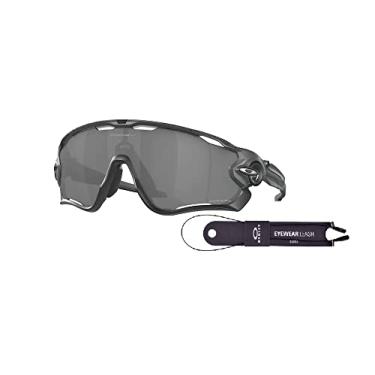 Imagem de Oakley Óculos de sol Jawbreaker OO9290 para homens + coleira + conjunto com kit de óculos designer iWear, Carbono fosco de alta resolução/Prizm Preto, 31