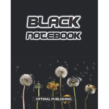 Imagem de Black Notebook: Black Graph Paper For White, Fluorescent, Glitter and Metallic Gel Pens - 8" x 10" Journal