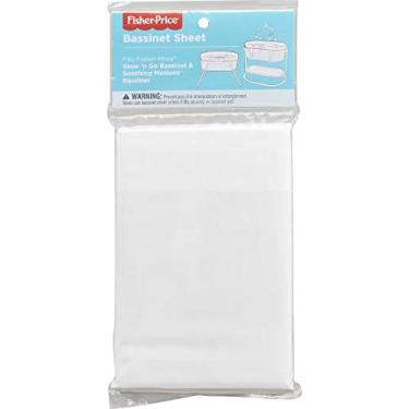 Imagem de Fisher-Price Lençol de berço de bebê, lavável na máquina para colchão de berço 80 x 40 cm