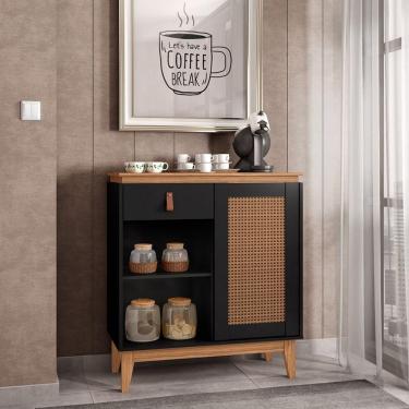 Imagem de Aparador Café Rubi Casa D Preto/Noce