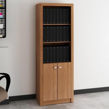 Imagem de Armário Escritório Com 2 Portas Multimóveis Cr25020 Amendoa