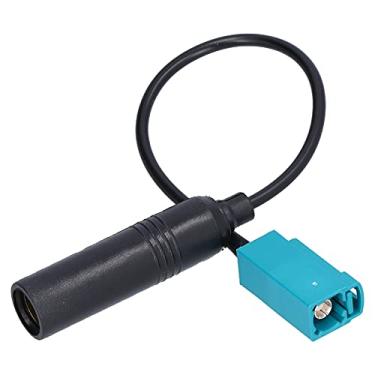 Imagem de Conector de antena de rádio, Akozon Cabo adaptador de antena de rádio estéreo para carro CD player ISO fio conversor aéreo para acessório de carro