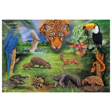 Imagem de Jogo Quebra Cabeca Puzzle 150 Pecas Fauna Brasileira