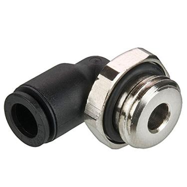 Imagem de Parker 369PLP-8M-6G-pk20 Encaixe composto push-to-connect, tubo a tubo, reforçado com vidro 6,6, Push-to-Connect e cotovelo de 90 graus BSPP, 8 mm e 3/8", nylon (pacote com 20)