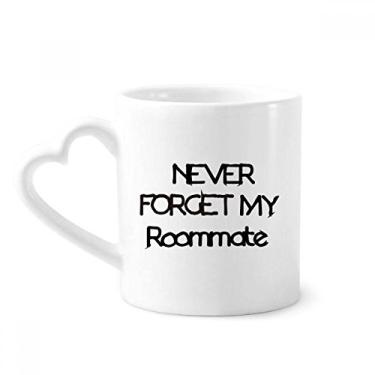 Imagem de Caneca Never Forget My Roommate Temporada de Formatura Caneca Café Cerâmica Copos Copo de Coração de Vidro