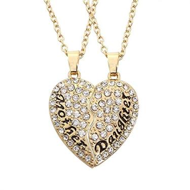 Imagem de CNBPIC Casal Lua Estrela Melhor Amigo Irmãs Pingente Colar Presente Para Mamãe E Papai