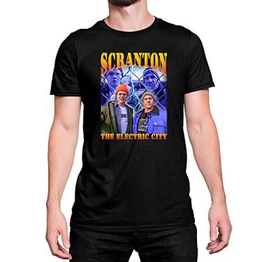 Imagem de Camiseta T-Shirt Scranton The Eletric City Série The Office Cor:Preto;Tamanho:G