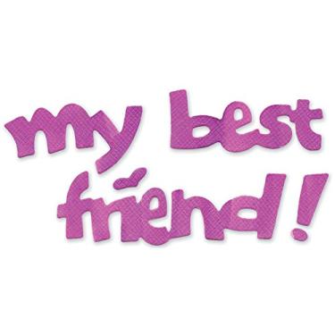 Imagem de Sizzix Sizzlits Phrase, My Best Friend! Medium Die