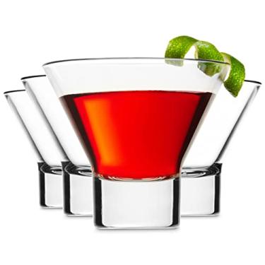 Imagem de Godinger Copos de martini, copos de coquetel italianos, copos de sobremesa, conjunto de 4, 227 g - Feito na Itália