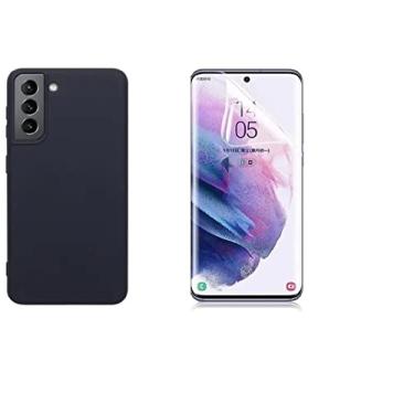 Imagem de Capa Capinha Silicone Aveludada Luxo Compatível Samsung Galaxy S21+ Plus Tela 6.7 + Película De Nano Gel