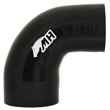 Imagem de Mangote em Silicone Redutor Curva 90° graus 3-1/2" para 2-3/4" polegadas (89mm para 70mm) x 125mm