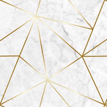 Imagem de Papel De Parede Zara Mármore Branco Gold Auto Colante 3m