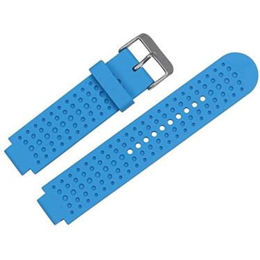 Imagem de Pulseira para Smartwatch Garmin Forerunner modelos 230 235 220 620 630 735 735XT (com chave para troca) (Azul)
