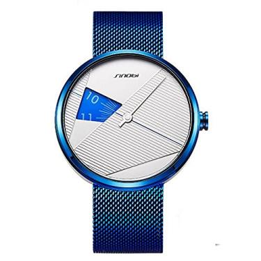 Imagem de Relógio Masculino Sinobi Relógio de Pulso Criativo de Malha de Aço À Prova D'agua (C3)