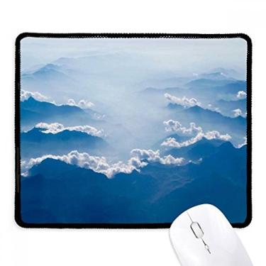 Imagem de Mousepad Clouds Blue White Sky Tapete de borracha para jogos
