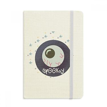 Imagem de Caderno de anotações de dia das bruxas, redondo, realista, capa dura de tecido, diário clássico