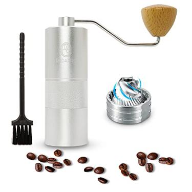 Imagem de Moedor de café manual de aço inoxidável, com escova e configuração ajustável, capacidade de 23 g, moedor de grãos de café fresco, prensa francesa, café expresso, para moedor de mão