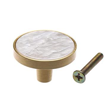 Imagem de Maçanetas de porta elegantes de 1 unidade para armário de cozinha Armário de liga de zinco Gaveta de móveis puxa ganchos de suspensão de parede Acessórios domésticos, branco, 32 mm