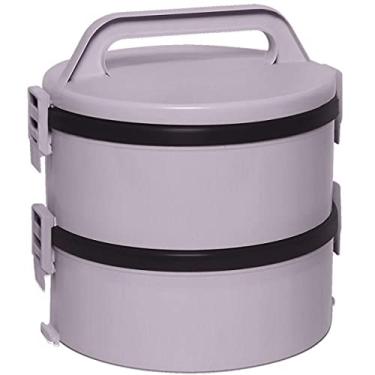 Imagem de Soprano, 9403132698, Marmita Térmica Plástica 2 Pratos 1.5 Litros Tekcor, cor Bege, Polipropileno