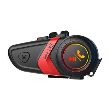 Imagem de Chusui Capacete de motocicleta BT5.0 Fones de ouvido sem fio Riding Intercom Kit Redução de ruído Fone de ouvido à prova d'água para viva-voz estéreo com resposta automática