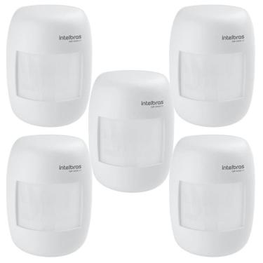 Imagem de Kit 5 Sensor Movimento Infravermelho Ivp 3000 Cf Intelbras