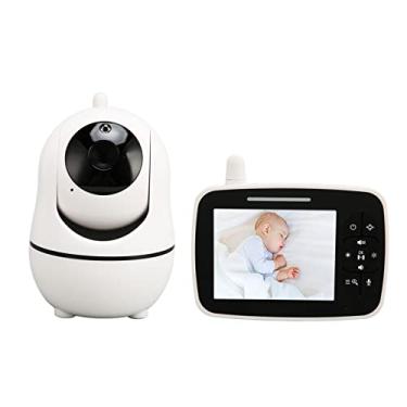 Imagem de Babá Eletrônica, babá Eletrônica Com Câmera 2,4 GHz Wifi Night Vision para Casa (plugue da ue)