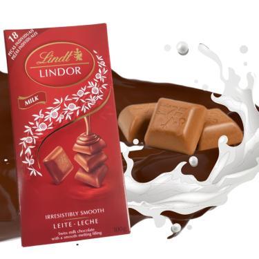 Imagem de Chocolate Nobre Lindt Lindor Singles Milk 100g Kit com 17