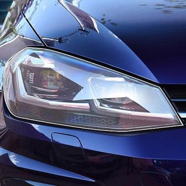 Imagem de LAVIYE Farol do carro película protetora farol transparente TPU adesivo decalque, para Volkswagen VW Golf 7 MK7 2012-2019 Acessórios