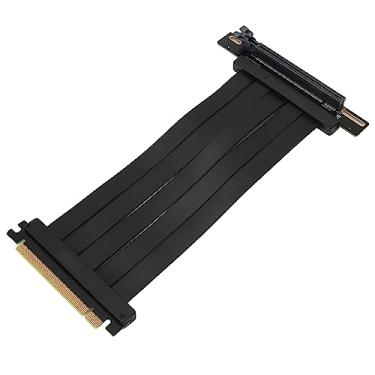 Imagem de Cabo de Extensão PCIE 4.0, Placa Gráfica GPU Vertical de Alta Velocidade PCI Express4.0 X16 Cabo Riser Adaptador de 90 Graus para RTX3090 RTX3080 RTX3070 RTX3060TI RX6900XT RX6800
