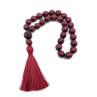 Imagem de Japamala De Madeira Roxinho 27 Contas De 10mm.