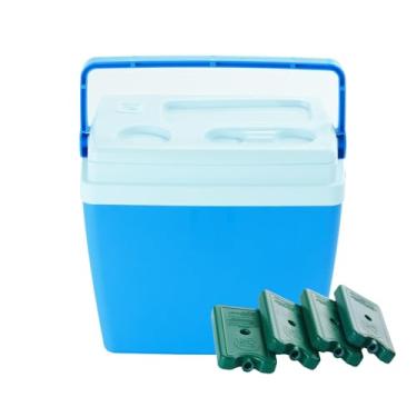 Imagem de Caixa Térmica 26 litros EPS com 4 Gelos Reutilizáveis de 400 ML cada