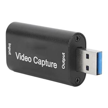 Imagem de Placa de captura de vídeo, conversor de áudio de vídeo HDMI para USB, streaming de vídeo em tempo real, Full HD 1080p, captura de videogame HDMI para edição de vídeo, jogos