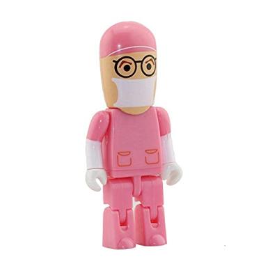 Imagem de Flash Drive USB 2.0 em formato de médico e enfermeiro de 16 GB, pen drive, memorias, pen drive, pen drive, USB, pen drive (rosa)