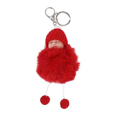 Imagem de VALICLUD chaveiro bola de pelo chaveiro de carro bonecas bebês bolsa chaveiro pom pom boneca de brinquedo porta-chaves chaveiro pingente chaveiro criativo chaveiro engraçado Moda