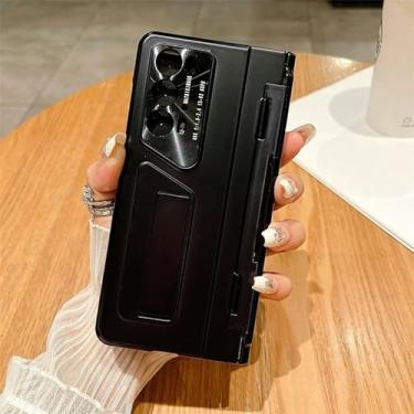 Imagem de Carteira Compatible with Huawei Honor Magic V2 Case, Full Body PC Shockproof bumper Case, Built-in Screen Protector,Kickstand Drop Proof Protective Cover Compatible with Honor Magic V2 (Size : Black