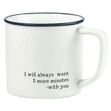 Imagem de Santa Barbara Designs Studio Caneca de café de grés facial, 473 ml, mais 5 minutos