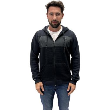 Imagem de Blusa Gangster Moletom Aberta com Capuz Masculina-Masculino