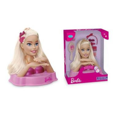 Imagem de Boneca Barbie Busto Rosa Com Mãos Fala Frases Brinquedo 1291 Original